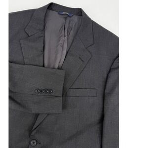 Brooks Brothers Blazer Jacket Mens 45R Gray Charcoal 1818 Madison Wool Made USA